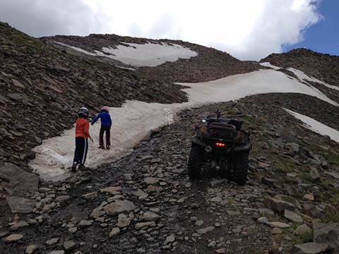 Hermit Pass final snowdrift