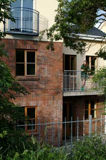 From your balcony, you can look out onto the peaceful Royal Canal